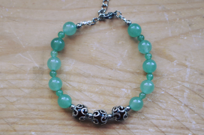 Bracelet aventurine obsidienne