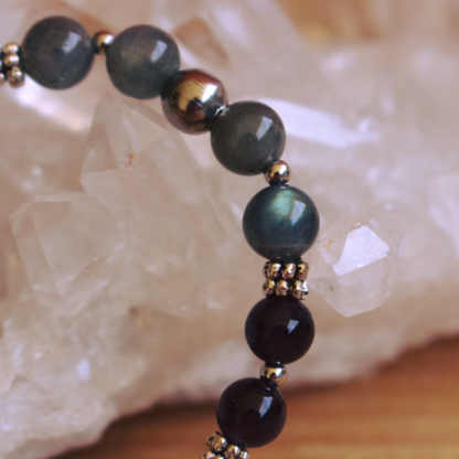 Bracelet labradorite et améthyste - Sophia – Image 2