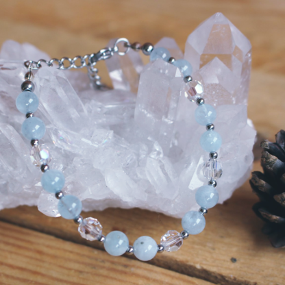 Bracelet aigue marine - Festive – Image 4