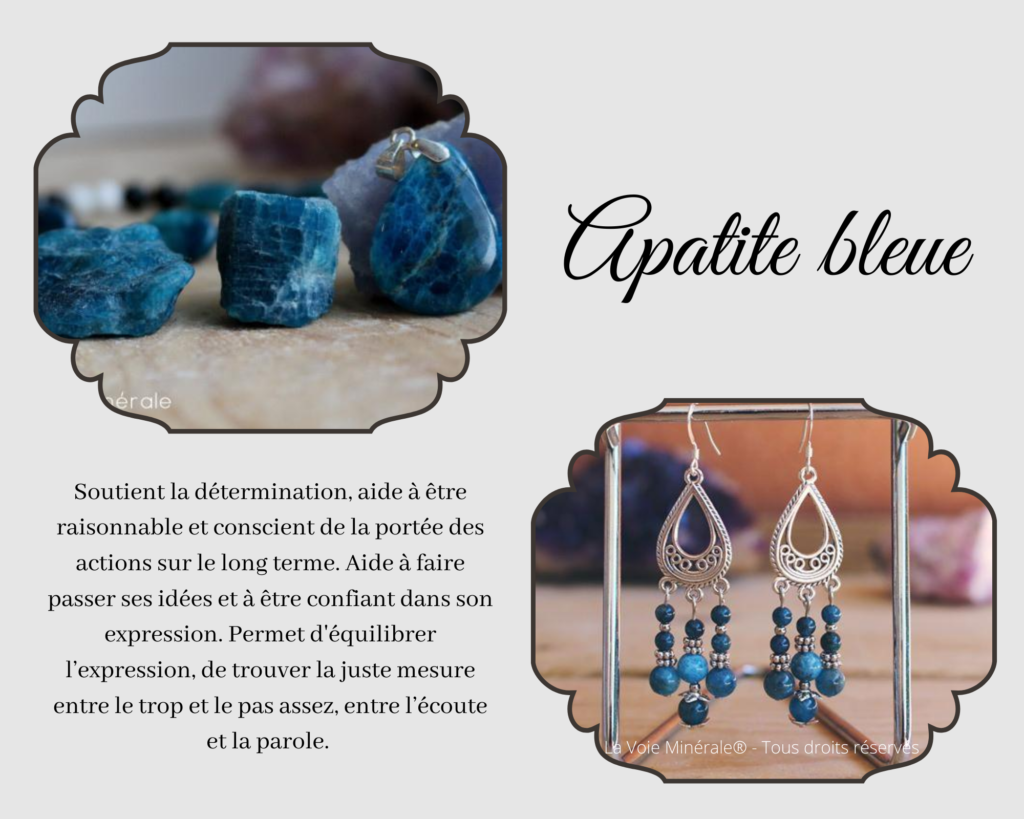 vertus propriétés apatite bleue lithothérapie