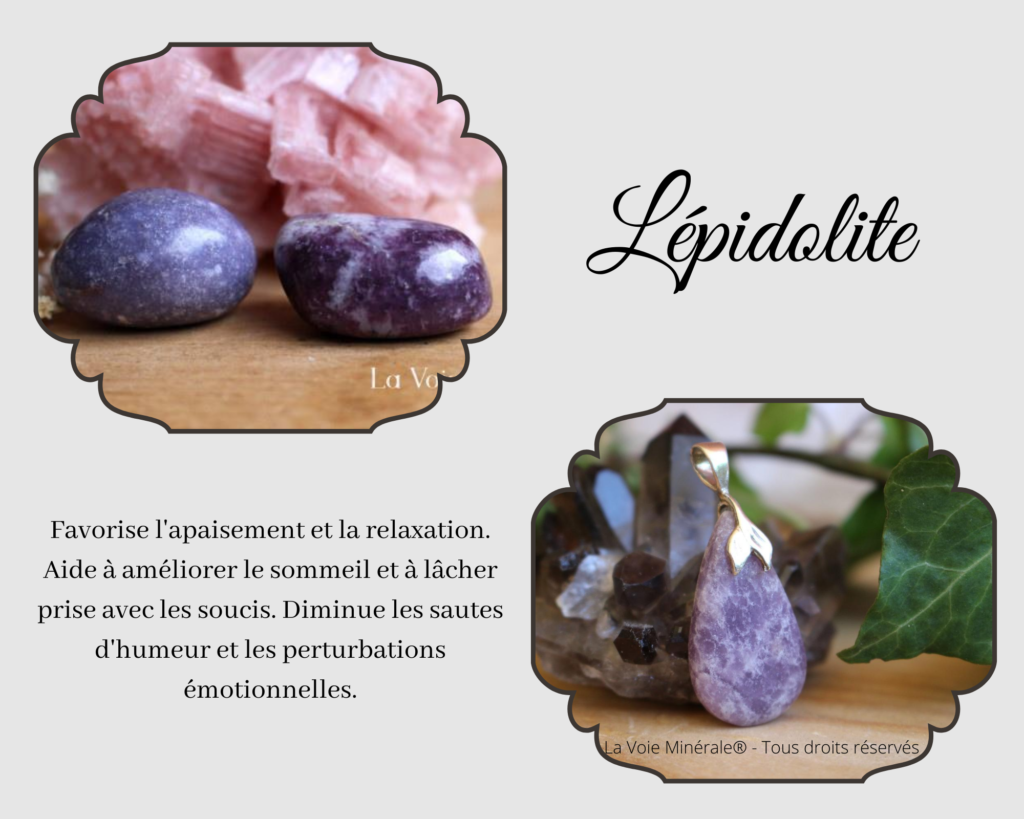 vertus propriétés lépidolite lithothérapie