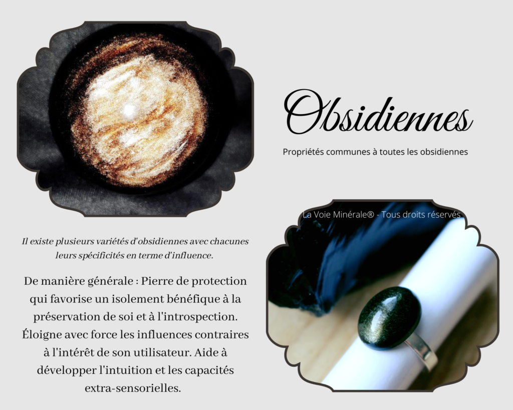 vertus propriétés obsidienne lithothérapie