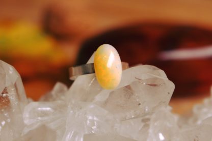 Bague opale welo opale noble pierres naturelles lithothérapie bijoux fait main fabriqué en france cadeau femme