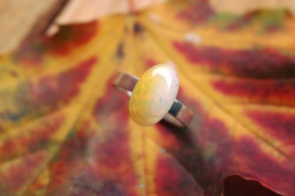 Bague opale welo opale noble pierres naturelles lithothérapie bijoux fait main fabriqué en france cadeau femme