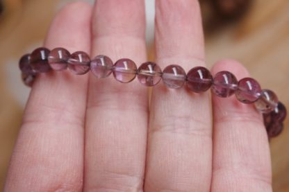 Bracelet en amétrine lithothérapie pierres naturelles bien-être fait main fabriqué en france création unique cadeau femme bijoux artisanaux