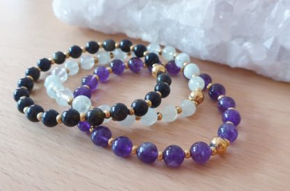Bracelets en pierres naturelles lithothérapie bijoux artisanal fabriqué en france cadeau femme