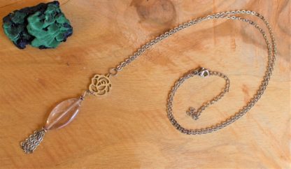 Collier en améthyste pierres naturelles bijoux artisanaux lithothérapie cadeau femme