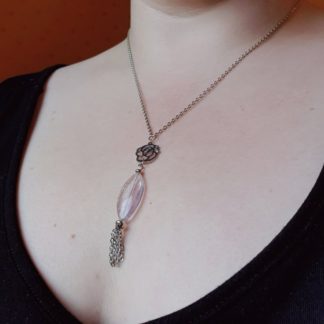 Collier en améthyste pierres naturelles bijoux artisanaux lithothérapie cadeau femme