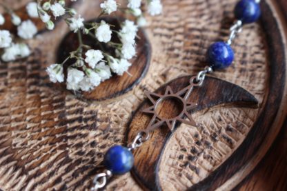 bracelet en lapis-lazuli bijoux pierres naturelles lithothérapie cadeau femme