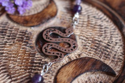 Bracelet en améthyste bijoux pierres naturelles lithothérapie cadeau femme