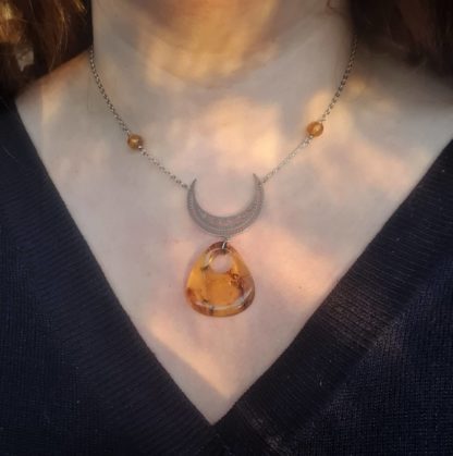 collier ambre bijoux pierres naturelles lithothérapie cadeau femme