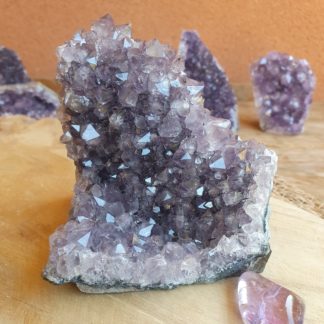 Druse d'améthyste géode pierres naturelles quartz lithothérapie
