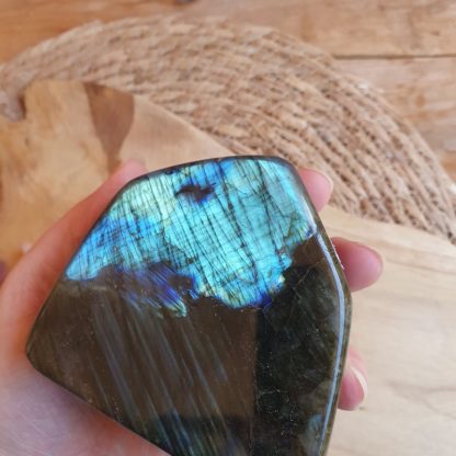 Bloc de labradorite à poser pierres naturelles lithothérapie