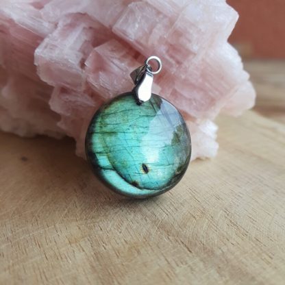 Pendentif en labradorite bijoux pierres naturelles lithothérapie fabriqué en france artisanat