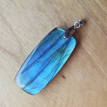 Pendentif en labradorite bijoux pierres naturelles lithothérapie fabriqué en france artisanat