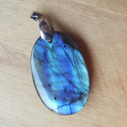 Pendentif en labradorite bijoux pierres naturelles lithothérapie fabriqué en france artisanat