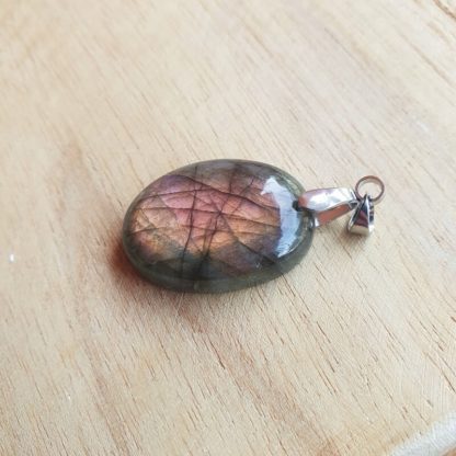 Pendentif en labradorite bijoux pierres naturelles lithothérapie fabriqué en france artisanat