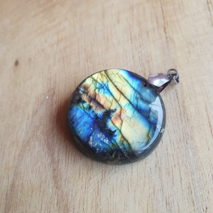 Pendentif en labradorite bijoux pierres naturelles lithothérapie fabriqué en france artisanat