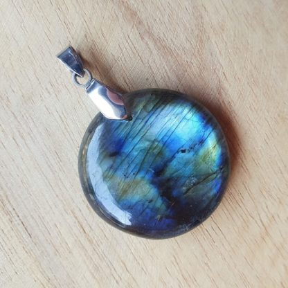 Pendentif en labradorite bijoux pierres naturelles lithothérapie fabriqué en france artisanat