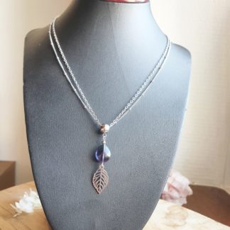 Collier en fluorite bijoux pierres naturelles lithothérapie minéraux