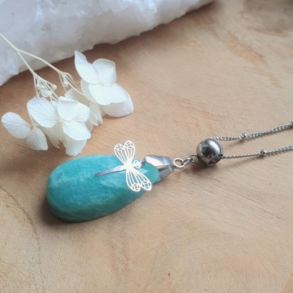 Collier en amazonite bijoux pierres naturelles lithothérapie