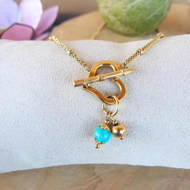 Collier en amazonite bijoux en pierres naturelles lithothérapie