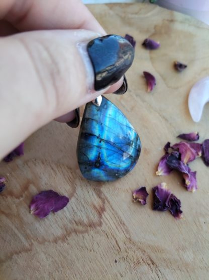 Pendentif labradorite lithothérapie pierres naturelles