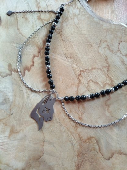 Collier chat en hyperstène – Image 3