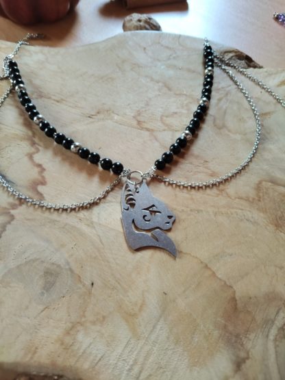 Collier chat en hyperstène – Image 5